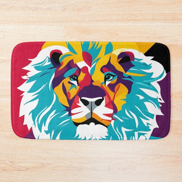 Artikelvorschau, Lion logo, geometric, vector, symmetrical, minimalism entworfen und verkauft von DrawItOnce.
