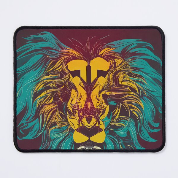 Item preview, Lion logo, geometric, vector, symmetrical, minimalism designed and sold by DrawItOnce.