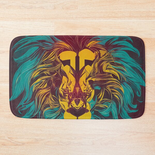 Artikelvorschau, Lion logo, geometric, vector, symmetrical, minimalism entworfen und verkauft von DrawItOnce.