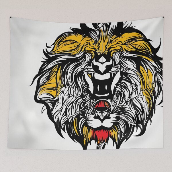 Item preview, Lion logo, geometric, vector, symmetrical, minimalism designed and sold by DrawItOnce.