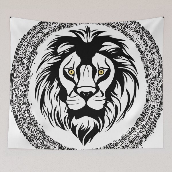 Item preview, Lion logo, geometric, vector, symmetrical, minimalism designed and sold by DrawItOnce.