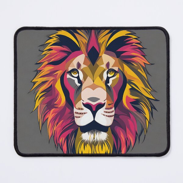 Item preview, Lion logo, geometric, vector, symmetrical, minimalism designed and sold by DrawItOnce.