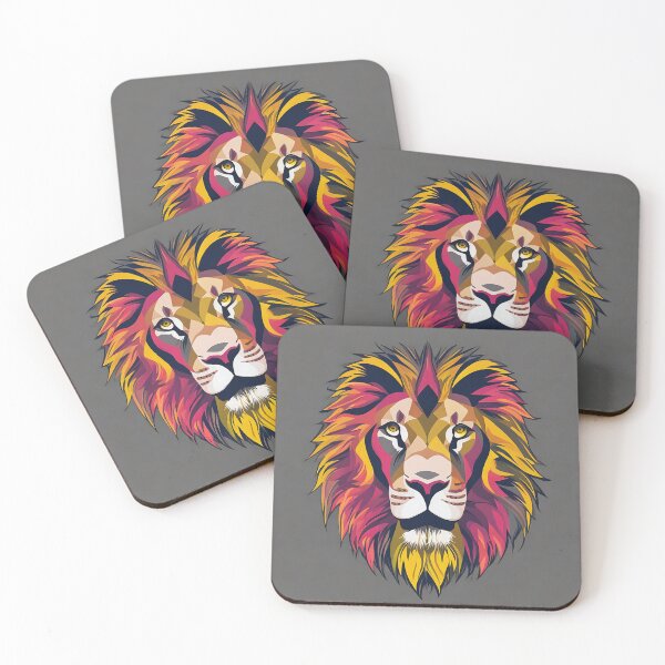Artikelvorschau, Lion logo, geometric, vector, symmetrical, minimalism entworfen und verkauft von DrawItOnce.