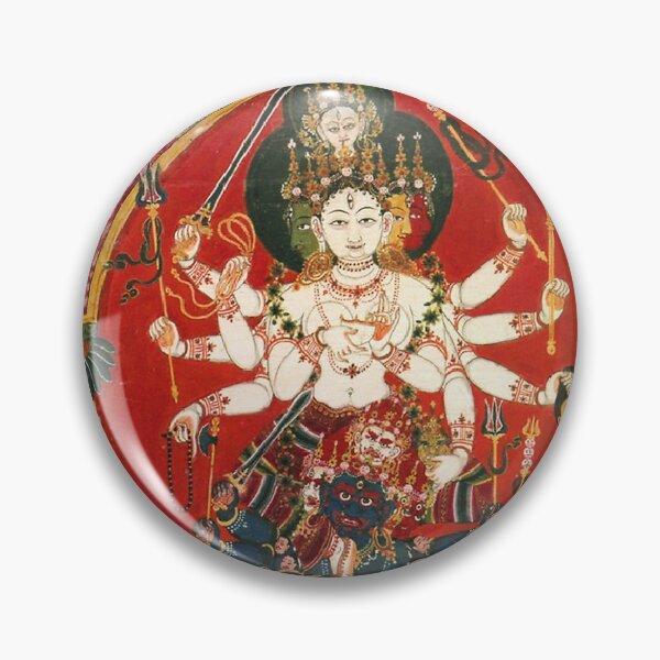 Item preview, Mandala 146 Lakshmi Mahakala Thangka Nepal designed and sold by GuyBlank.