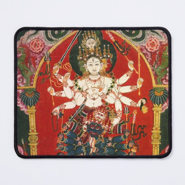 Item preview, Mandala 146 Lakshmi Mahakala Thangka Nepal designed and sold by GuyBlank.