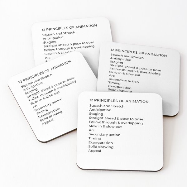 Item preview, 12 Principles of Animation designed and sold by MatteoDangMinh.