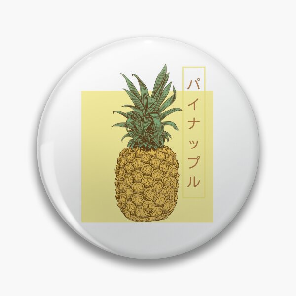 Item preview, Japanese Style Yellow Summer Pineapple Design designed and sold by SnazzyStyles.