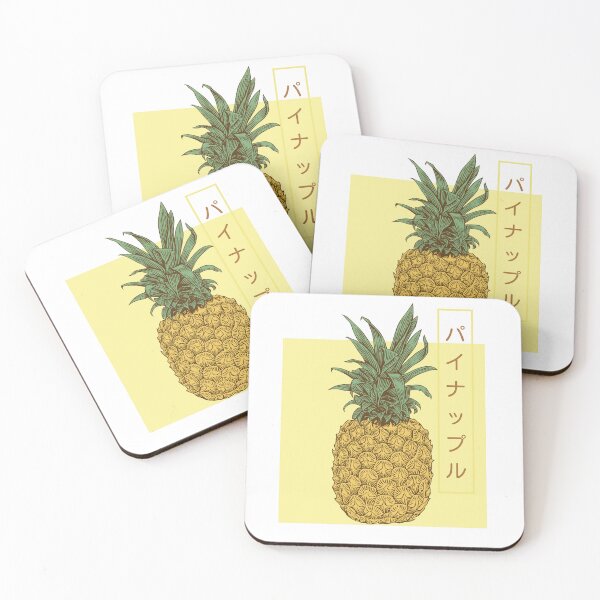 Item preview, Japanese Style Yellow Summer Pineapple Design designed and sold by SnazzyStyles.