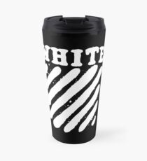 Off White Grunge Travel Mug