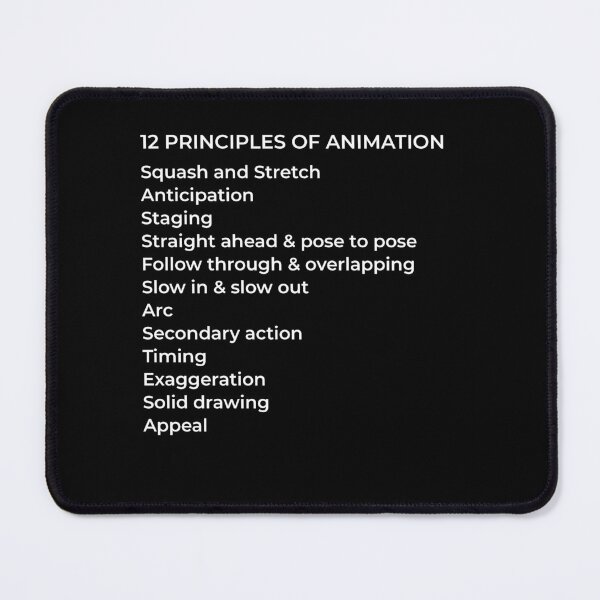 Item preview, 12 Principles of Animation designed and sold by MatteoDangMinh.