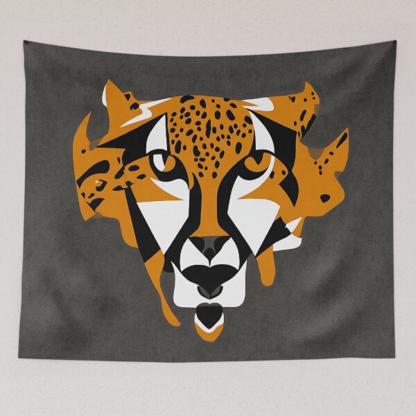 Item preview, Leopard logo, geometric, vector, symmetrical, minimalism designed and sold by DrawItOnce.