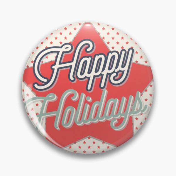Item preview, Happy Holidays Retro Design designed and sold by rebekahandco.