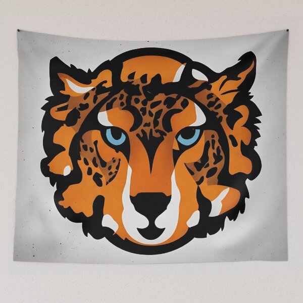 Item preview, Leopard logo, geometric, vector, symmetrical, minimalism designed and sold by DrawItOnce.