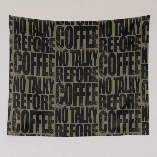 Item preview, NO TALKY BEFORE COFFEE (Black Version) designed and sold by stateements.