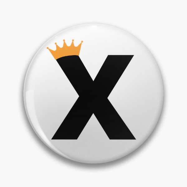 Item preview, Crowned Monogram Letter X designed and sold by Coffee Lifestyle.