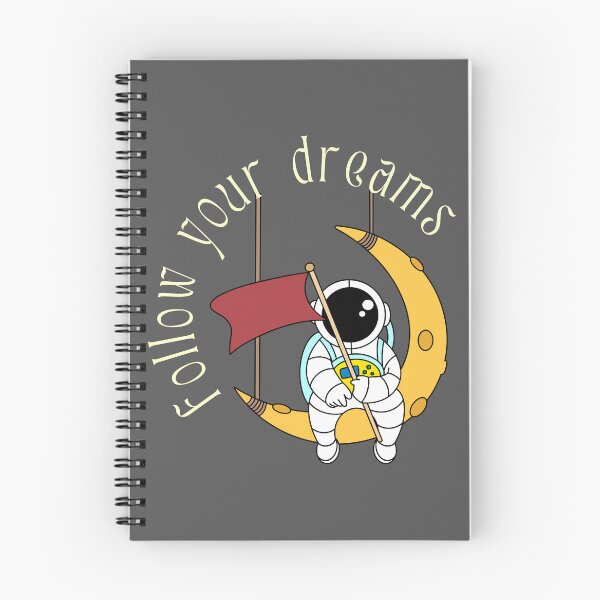 Item preview, Astronaut swinging on the moon Follow your Dreams designed and sold by DesignUneed.