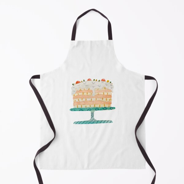 Item preview, Cake textured a happy birthday watercolor sketch designed and sold by Yana Mustafina | Boho Soulful Designs.