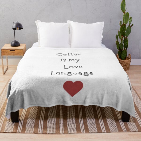 Item preview, Coffee is my love language, Coffee quote for all coffee addicts  designed and sold by Sanaura.