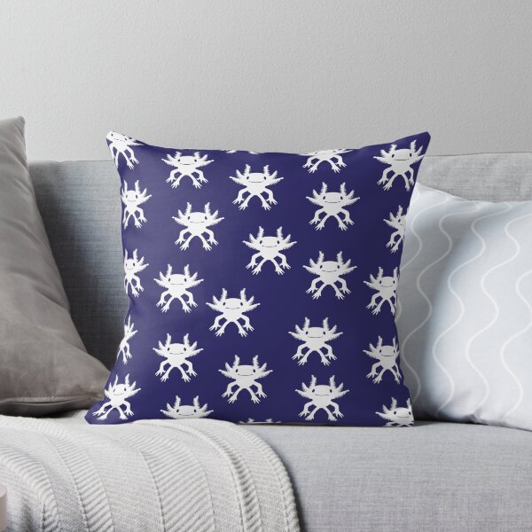 Cute Axolotl Salamander Pattern Throw Pillow