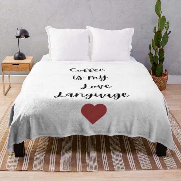 Item preview, Coffee is my love language, Coffee quote for all coffee addicts  designed and sold by Sanaura.