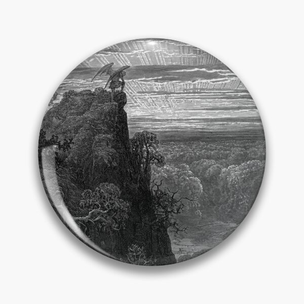 Item preview,  Paradise Lost Satan flies up to Earth - Gustave Dore designed and sold by Vintage Designs +.