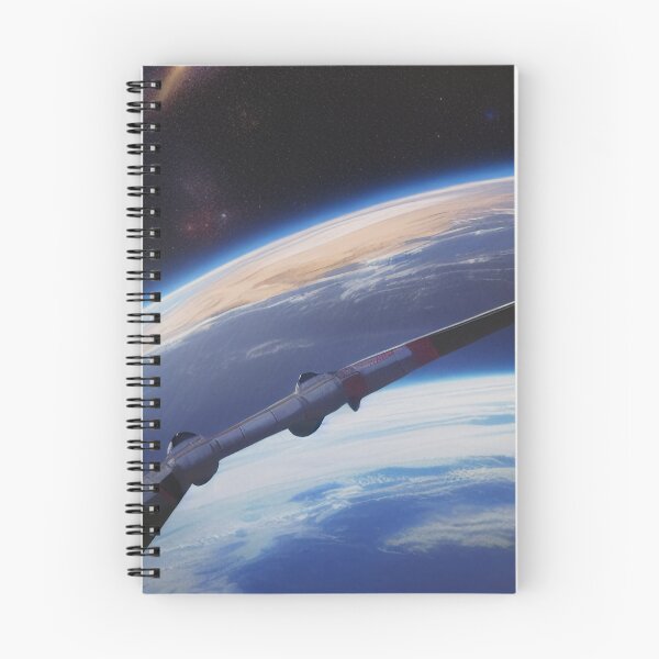 Item preview, Vintage Retro Rocket in Space designed and sold by BAYFAIRE.