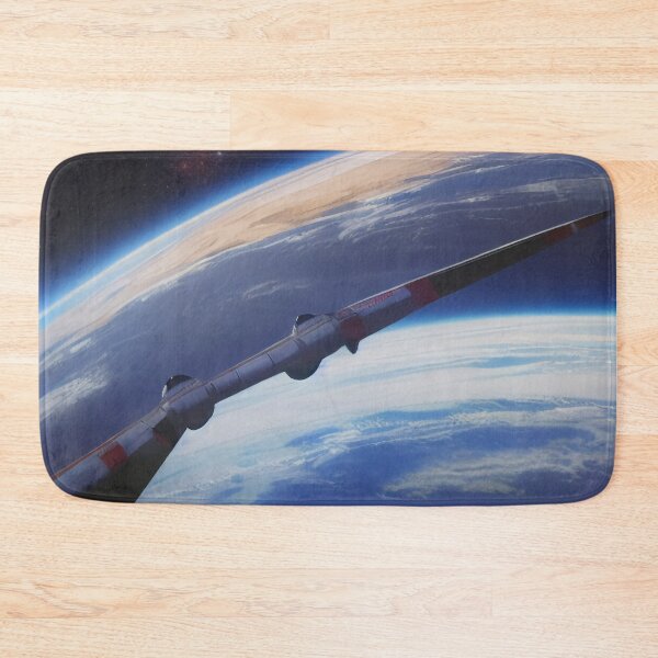 Item preview, Vintage Retro Rocket in Space designed and sold by BAYFAIRE.