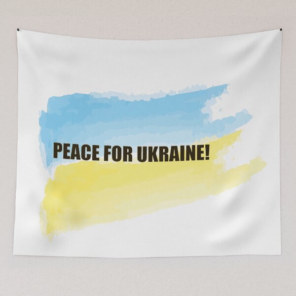 Artikelvorschau, Flag Sublimation.Frieden für die Ukraine. Ich stehe zur Ukraine. Stehen Sie mit der Ukraine auf. RUHM DER UKRAINE! entworfen und verkauft von UnderTheLantern.