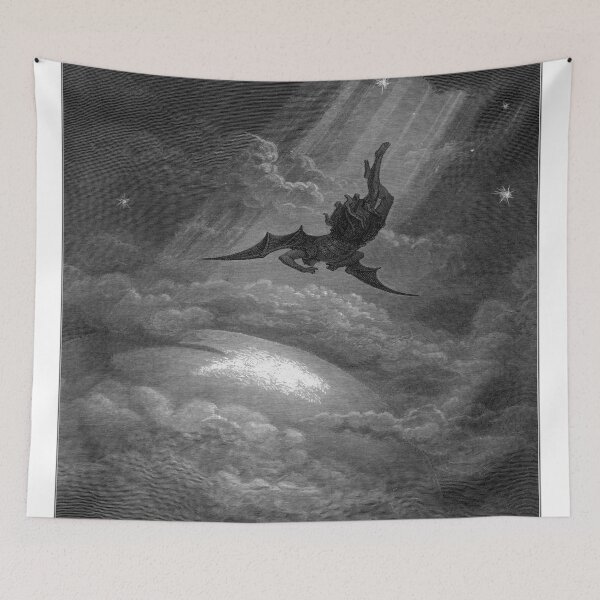 Item preview,  Paradise Lost Satan is cast out of Heaven and is plunged into Hell - Gustave Dore designed and sold by Vintage Designs +.
