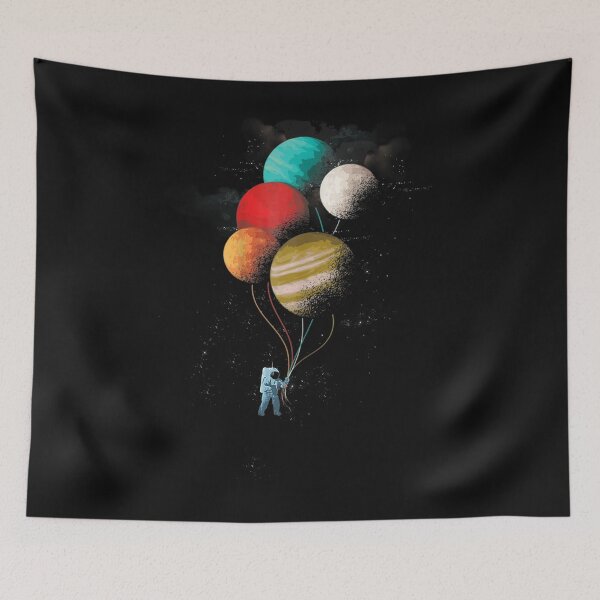 Item preview, Astronaut Holding Planet Balloons - Astronaut holding planet balloons solar system space designed and sold by NabShirts ⭐⭐⭐⭐⭐.