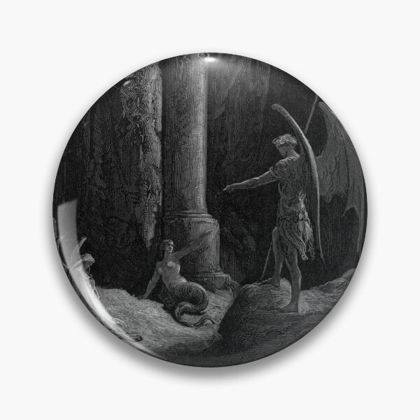 Item preview,  Paradise Lost Satan talks to Sin and Death - Gustave Dore designed and sold by Vintage Designs +.
