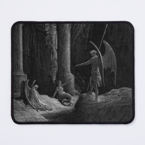 Item preview,  Paradise Lost Satan talks to Sin and Death - Gustave Dore designed and sold by Vintage Designs +.