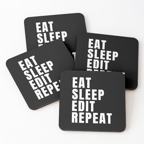 Item preview, Eat Sleep Edit Repeat designed and sold by texteestore.