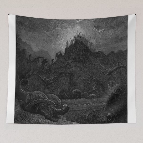 Item preview, Paradise Lost The Angels look over Hell - Gustave Dore  designed and sold by Vintage Designs +.