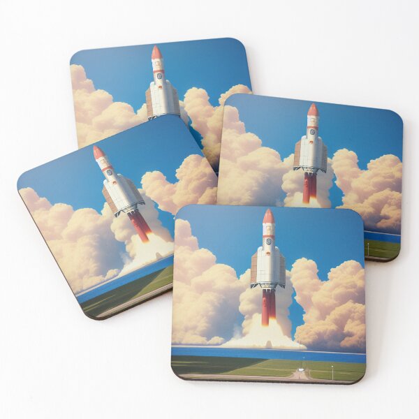 Item preview, 80s Rocket Launch Vintage designed and sold by BAYFAIRE.