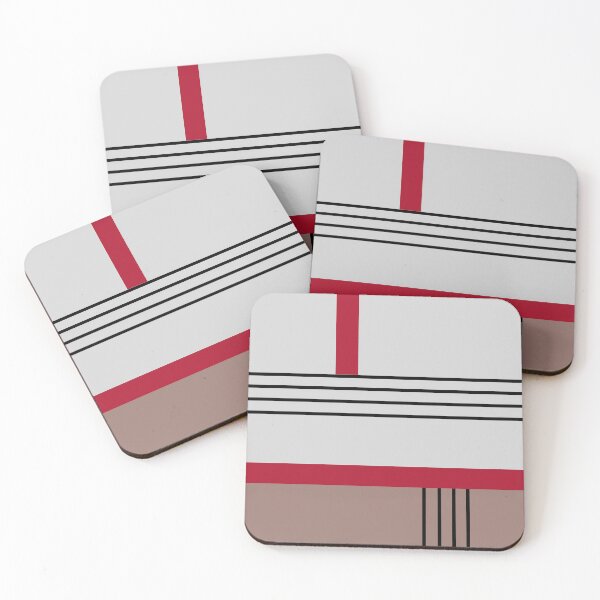Item preview, Geometric abstract design with red designed and sold by HelenMarash.