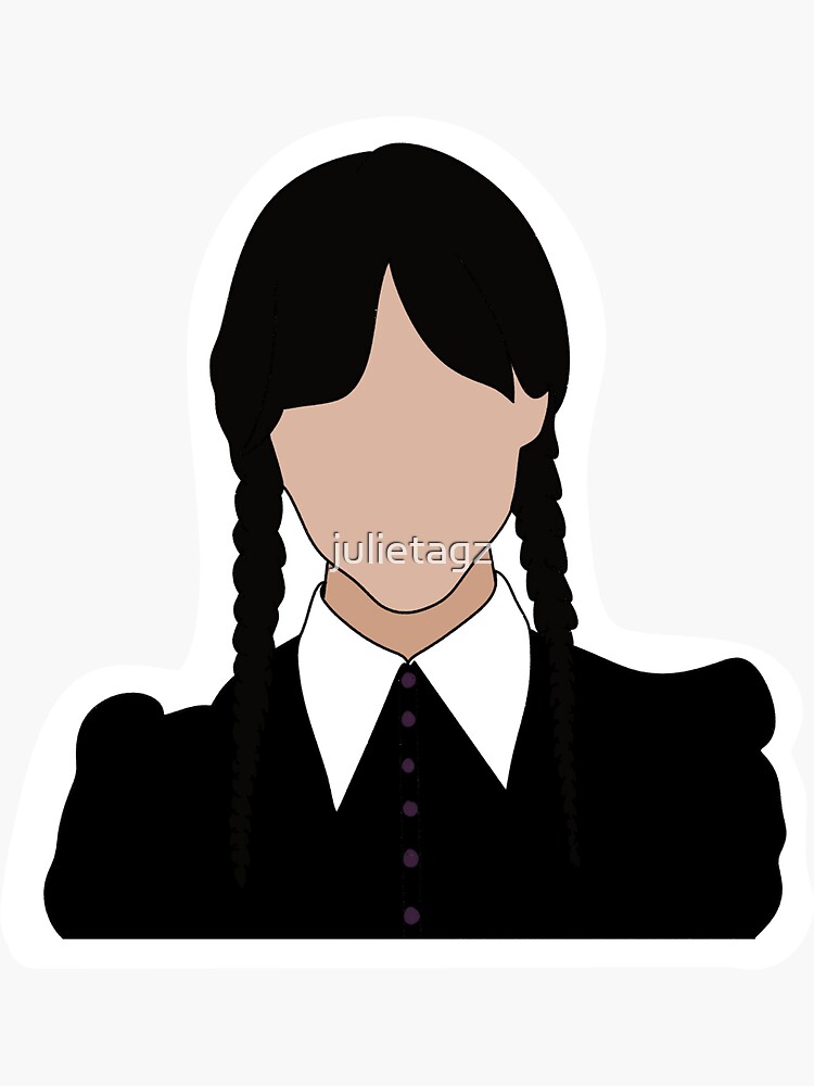 Wednesday Addams Sticker For Sale By Julietagz Redbubble 8952