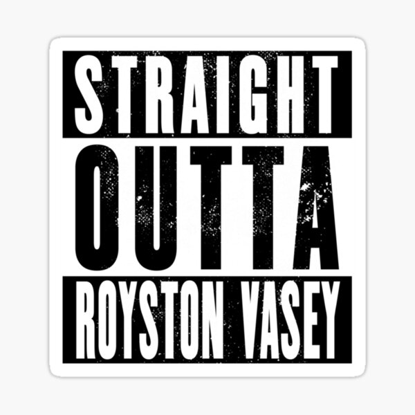 Aperçu de l'œuvre Straight Outta Royston Vasey - Design vieilli créée et vendue par TheBookisBB.