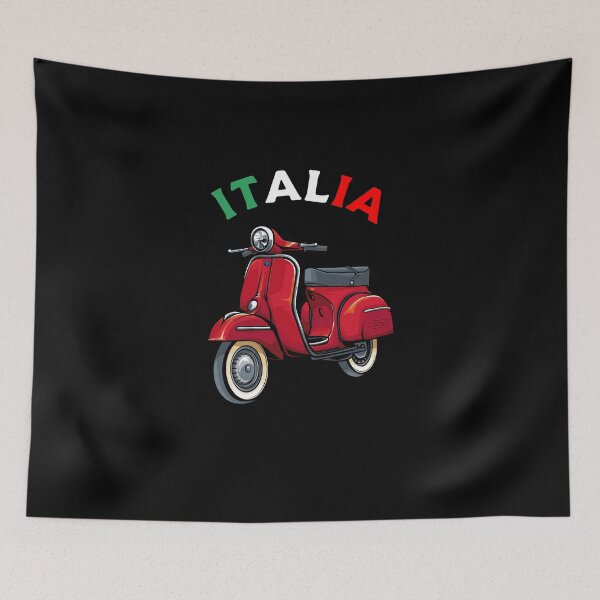 Item preview, Italy Classic Scooter Moped Bike Retro Love Vintage designed and sold by PartyShirts1.