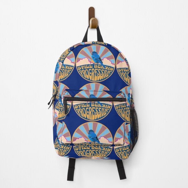 Item preview, PMD00124 Progressive Movement Designs Sunrise Still Bernin blue bird design for progressives designed and sold by ProgressiveLeft.