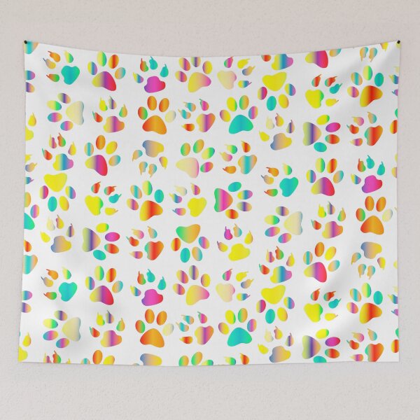 Item preview, Cute Colourful Animal Footprint Pattern designed and sold by Kodexstore.
