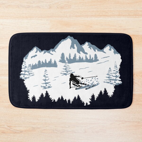 Item preview, Skiing, Skier, Ski, Winter Snow Mountains designed and sold by claudiasartwork.