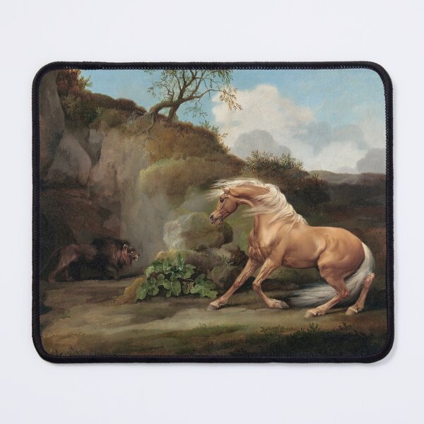Item preview, Horse Frightened by a Lion (1762–1768) painting in high resolution by George Stubbs. designed and sold by DarlingMeadow.