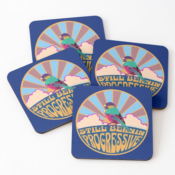 Item preview, PMD00125 Progressive Movement Designs Sunrise Still Bernin rainbow colored bird design for LGBTQ progressives designed and sold by ProgressiveLeft.