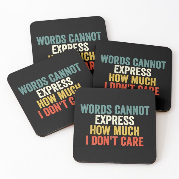 Item preview, Words Cannot Express How Much I Don't Care designed and sold by Easy-Teezy.
