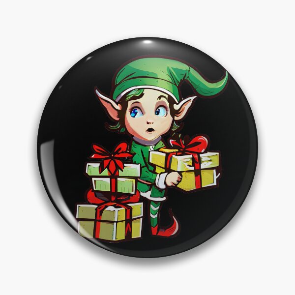 Artikelvorschau, Elf, der Geschenke hält | Weihnachten entworfen und verkauft von DynastyArt.