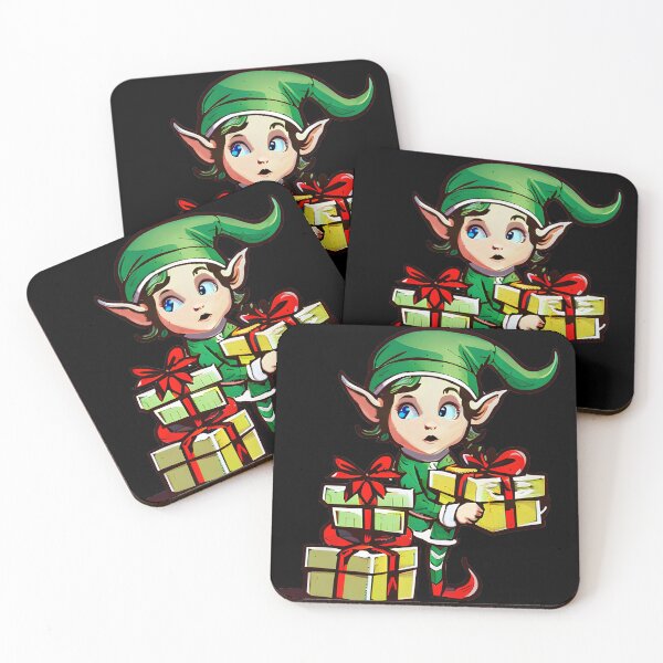 Item preview, Elf holding presents | Christmas  designed and sold by DynastyArt.