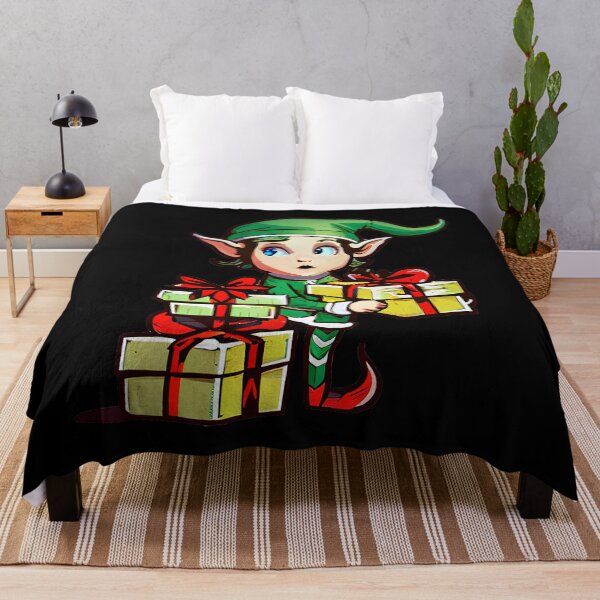 Item preview, Elf holding presents | Christmas  designed and sold by DynastyArt.