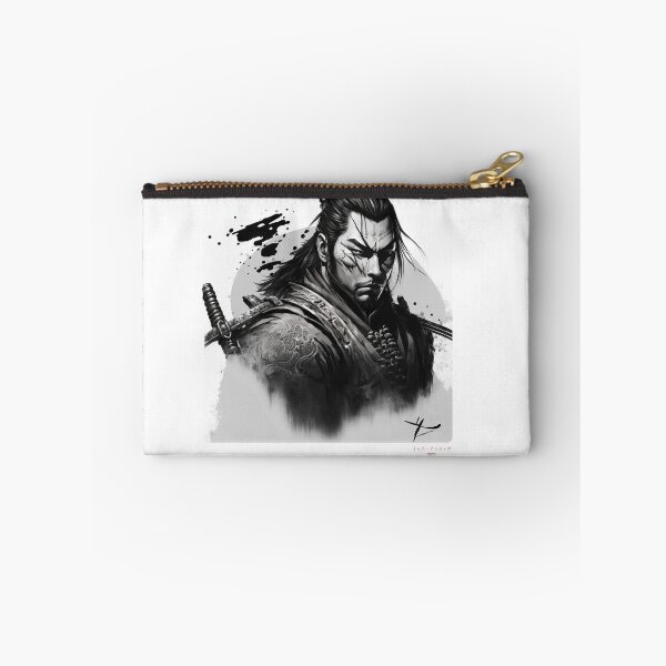 Item preview, Portrait in Ink Splash of Samurai Warrior - 02 designed and sold by Mitch-Angelo.
