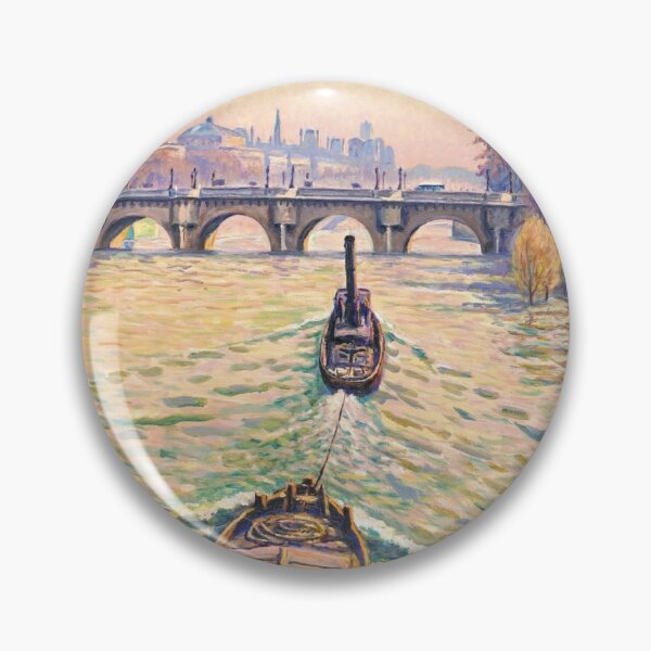 Item preview, Tug on the Seine (20th century) - Gustave Cariot designed and sold by SALON DES ARTS.